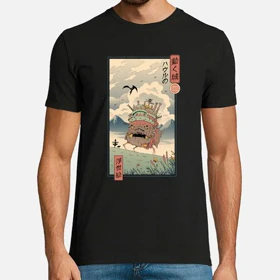 تیشرت قلعه متحرک هاول تیشرت انیمه howl's moving castle