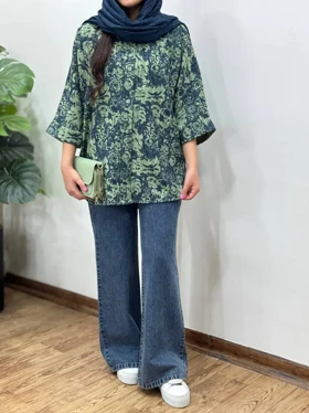 تونیک مانتویی لینن ایتالیایی گلوریا 2