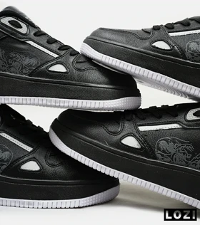 کفش کتانی مردانه مشکی سفید NIKE AirForce Draw