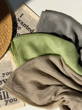 1330- شال پولکی دور ابریشم