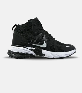 کفش کتانی ساق‌دار مردانه و زنانه مشکی سفید Nike cushlon مدل 7608