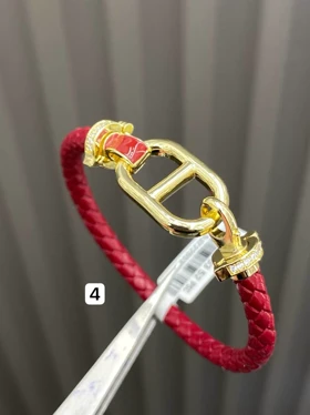 بنگل چرم امگا زرشکی