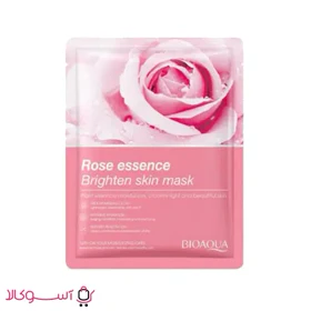 ماسک ورقه ای صورت بیوآکوا مدل rose essence اسانس رز وزن 25 گرم