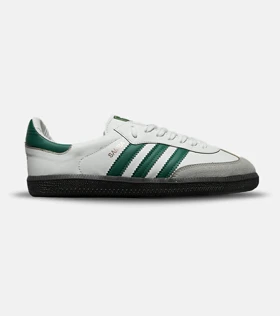 کفش کتانی مردانه و زنانه سامبا سفید سبز ADIDAS Samba مدل 7261