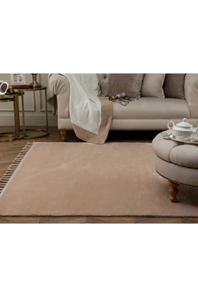 فرش با حاشیه Madame Coco مدل Carol - 80 × 300 سانتی‌متر - نسکافه‌ای