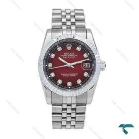 ساعت رولکس مردانه استیل صفحه قرمز Rolex-6296-G