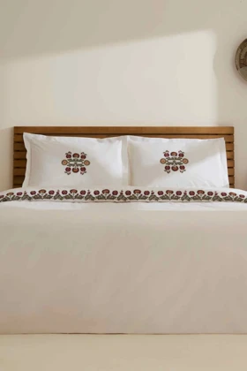 سرویس روتختی دو نفره Karaca Home مدل Nubea پنبه - سفید