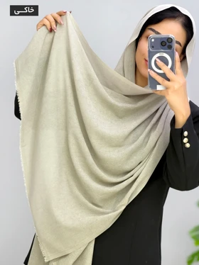 شال مخمل کبریتی تیکا کد 1206115 (خاکی)