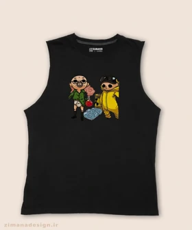 تاپ مردانه و زنانه طرح بریکینگ بد شخصیت والتر وایت و جسی پینکمن کد 886