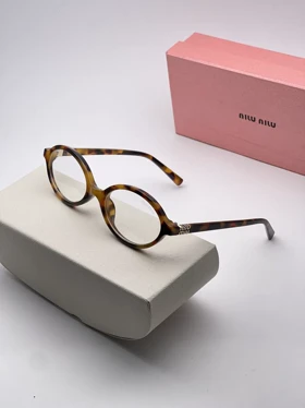 عینک محافظ چشم بلوکات طرح برند میو میو miu miu Resolution Blue Cut (پلنگی بلوکات)