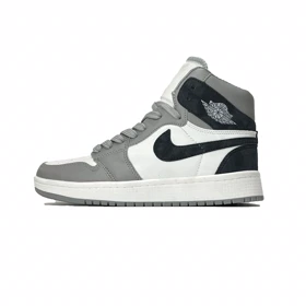 کفش روزمره جردن 1 ساق‌دار طوسی سرمه ای