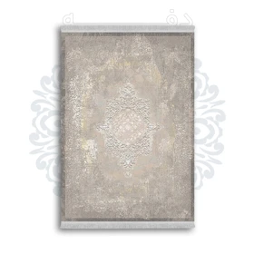 *جدید* فرشینه از جنس پارچه شانل مخمل ترک طرح فانتزی برند دفه کد 1302