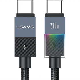 کابل دوسر تایپ سی یوسامز USAMS مدل SJ775 توان 240 وات 1.2 متر