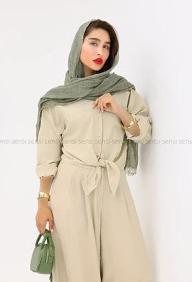شومیز کراپ گره‌ای