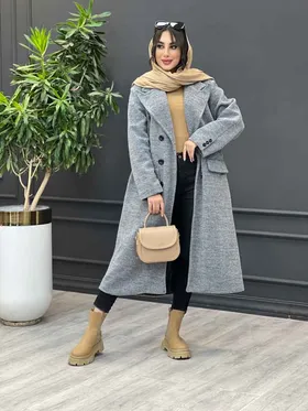 پالتو بلند شش دکمه