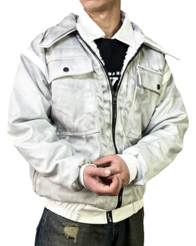 کاپشن مردانه مدل سیکستی ناین 69 گرم بالا رنگ سفید کد 989454