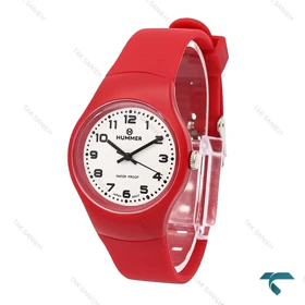 ساعت هامر زنانه خلبانی قرمز صفحه سفید Hummer-6521-U