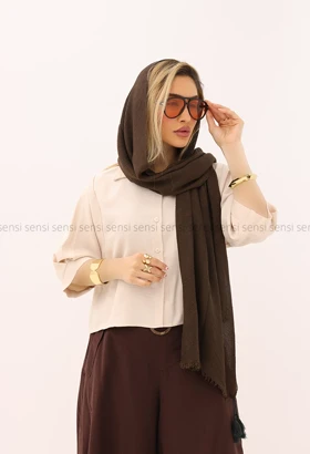 شومیز لینن آرمانی باکسی کد1005552