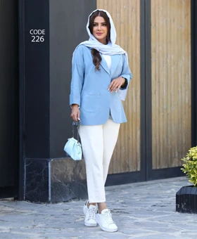 کت لینن عیدانه ( سایز بزرگ دارد)