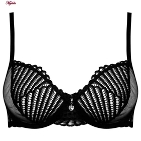 ست شورت و سوتین زنانه دانتل پروانه ای مشکی میسا کد 4735-6115