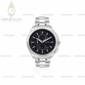 ساعت مچی سیتیزن کورنوگراف سیلور صفحه مشکی Citizen