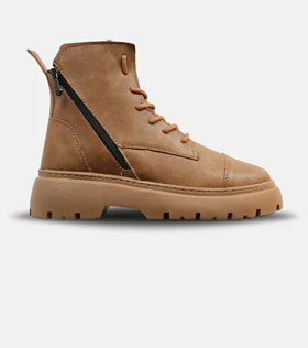 نیم بوت چرمی مردانه قهوه ای Timberland