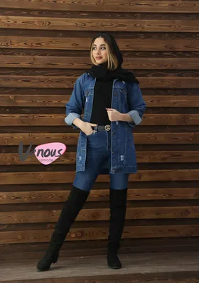 کت جین آبی وسط defacto