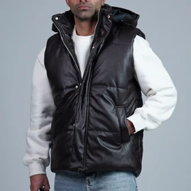 پافر چرمی برند ZARA کد 161010