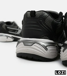 کفش کتانی مردانه مشکی خاکستری DIESEL S-SERENDIPITY SPORT مدل 5386