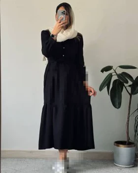 پیراهن مانتویی ماکسی نازلی