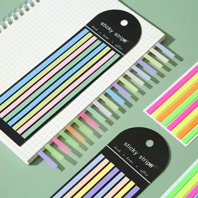 ست ایندکس و هایلایتر استیک نوتی بلند sticky strips