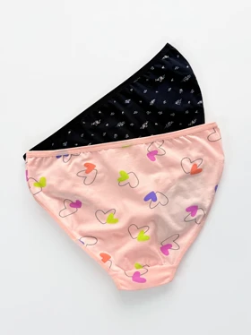 شورت اسلیپ زنانه نخ پنبه طرحدار سایز L میسپل Misspel