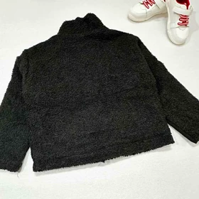 کت تک بچه گانه ترکیب کتان و تدی مشکی