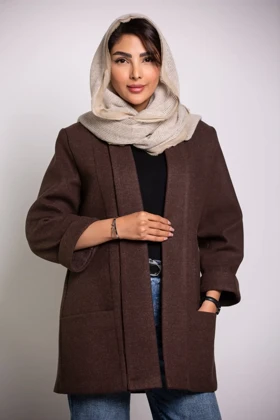 پالتو فوتر زنانه یقه شالی