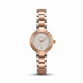 ساعت مچی زنانه رومانسون IMPERIAL مدل 1403L-07 بند استیل رزگلد صفحه سفید صدفی
