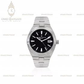 ساعت مچی وشرون کنستانتن اتوماتیک سیلور صفحه مشکی Vacheron Constantin