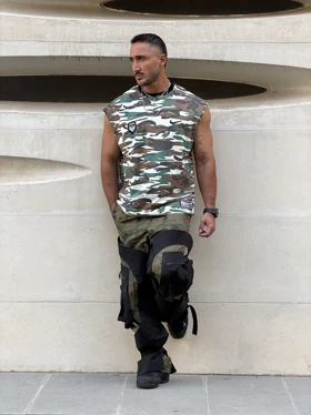 رکابی ورزشی وست چریکی NIKE سبز