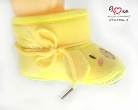 پاپوش نوزادی عروسکی مدل نیم بوت