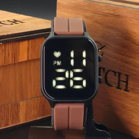 ساعت مچی مردانه و زنانه ال ای دی دیجیتالی LED طرح اپل واچ کد 1