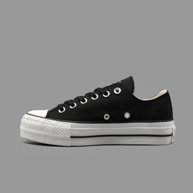 کانورس پلتفرم مشکی ساق کوتاه Converse Platform Black Lowtop