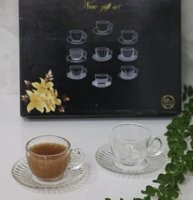 ست فنجان و نعلبکی چای خوری طرحدار