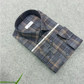 پیراهن طرحدار مردانه قواره ازاد ( قواره کلاسیک ) _ استین بلند