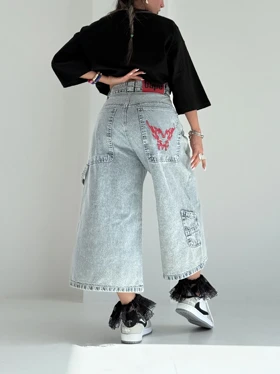 شلوار جین برمودا CAMO