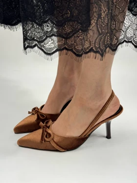 پاشنه پاپیون مخمل 4387