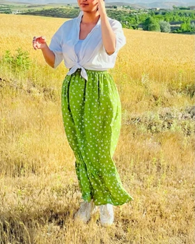 دامن زنانه گل‌گلی