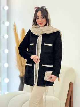 پالتو مخمل نوار دوزی