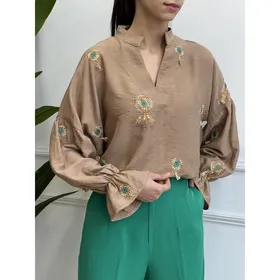بلوز گلدوزی آیدا