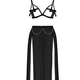 ست دامنی مشکی برند هارنی کد 9038