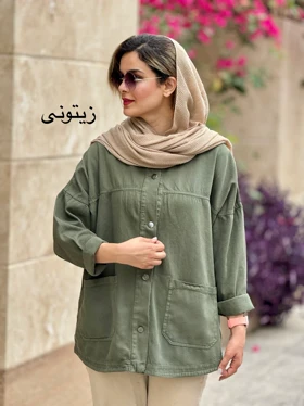 مانتو کتان هپی ( دارای ایراد جزئی )