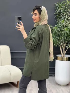 مانتو دو جیب پیله بغل چاک